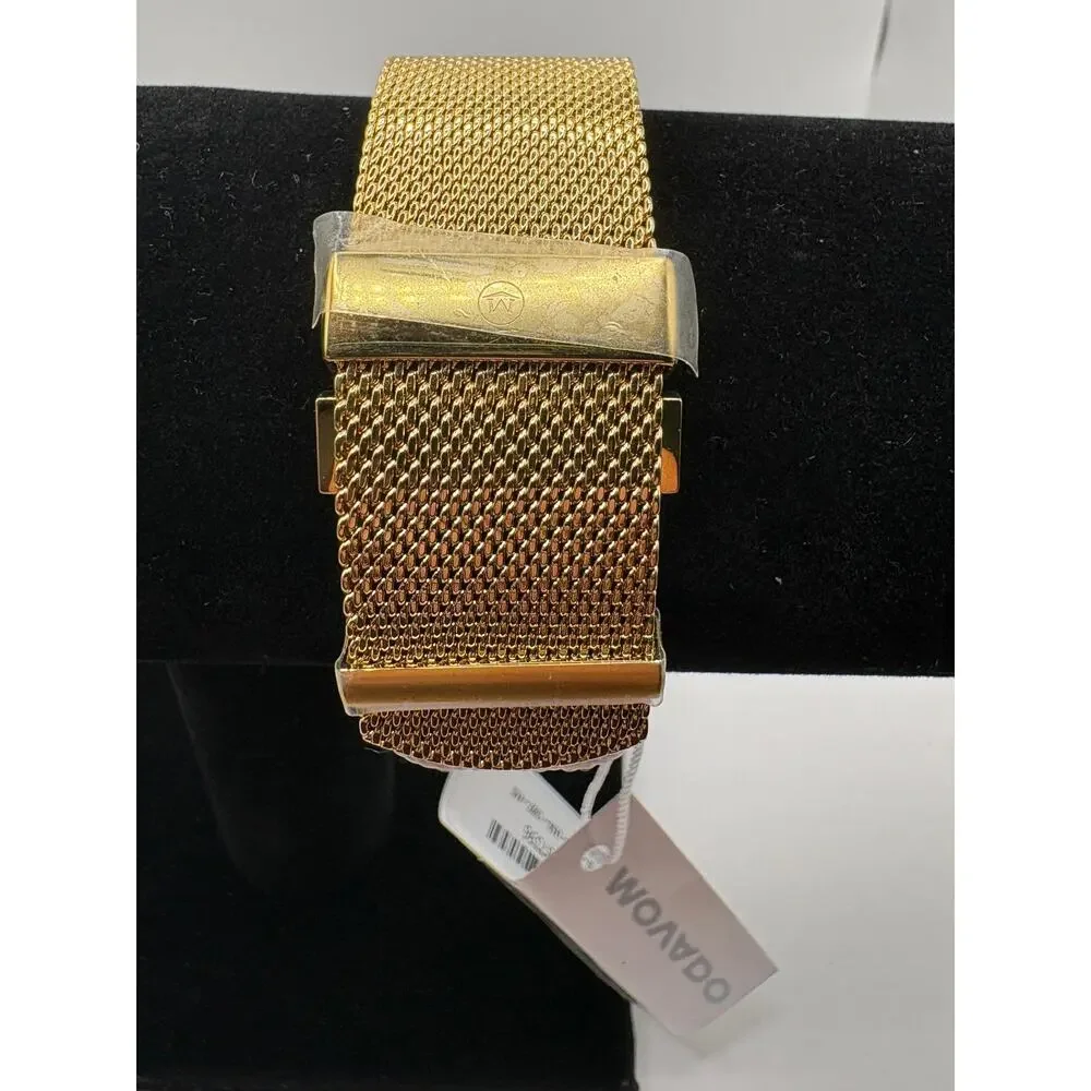Movado Men's Swiss Museum Gold-Tone PVD Stainless Steel Mesh Bracelet Watch 40mm